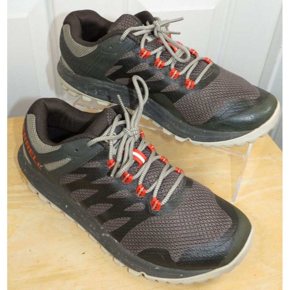 Merrell Nova 2 Sneakers Trail Running Shoes J066717 Boulder/Gray Mens Size 7.5